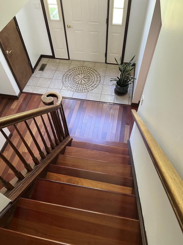 3813 Foxborough Ct, Stroudsburg, PA 18360 - entryway featuring light tile patterned flooring and stairs