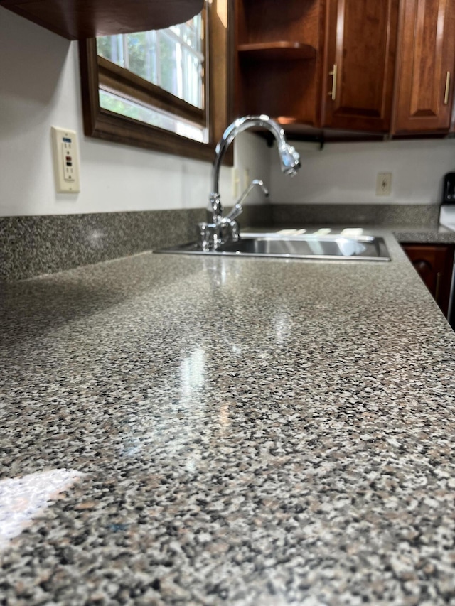 3813 Foxborough Ct, Stroudsburg, PA 18360 - kitchen view of a sink and open shelves