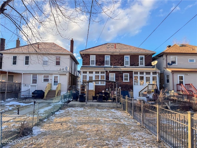 view of rear view of property