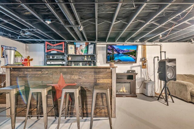 489 Sportsman Club Rd, Nazareth, PA 18064 - finished basement featuring a bar