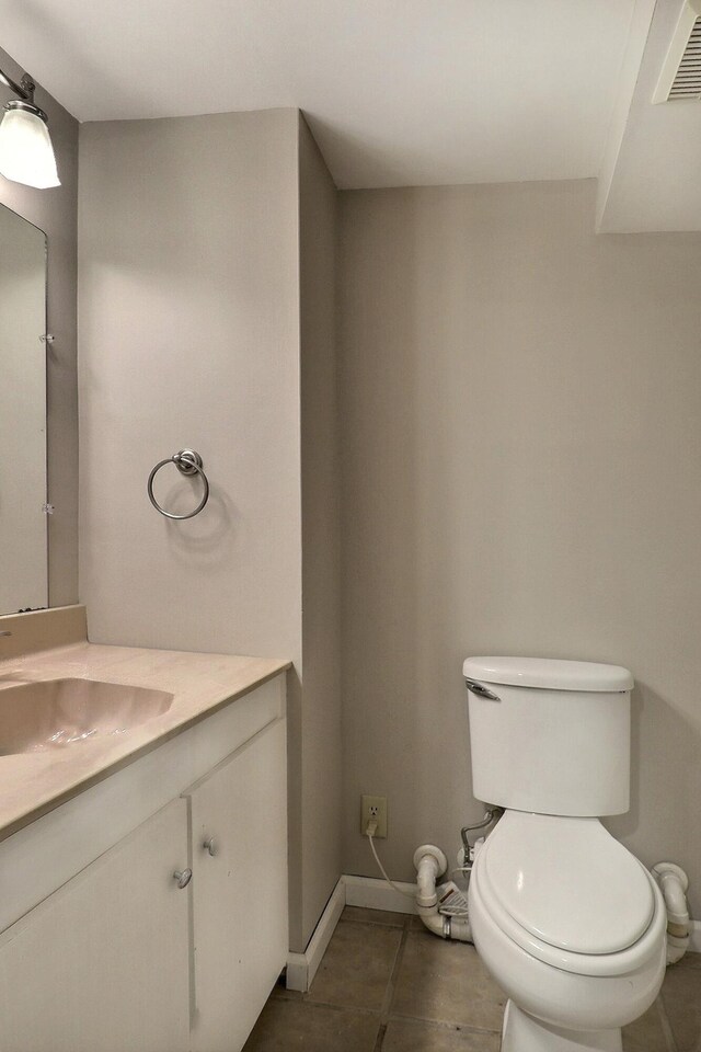102 Crest Cir E, Stroudsburg, PA 18301 - half bathroom with vanity and tile patterned flooring