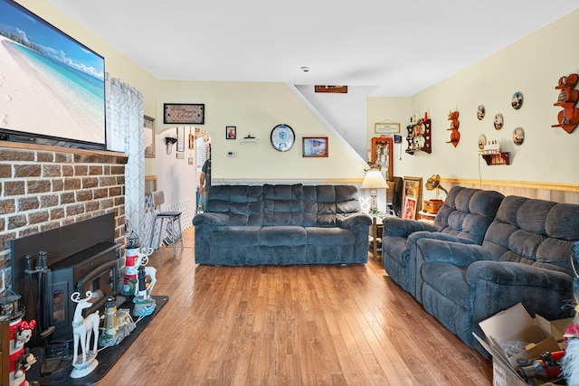 10 S Broad St, Bangor, PA 18013 - living area with wood finished floors