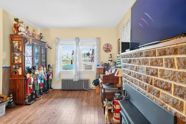 10 S Broad St, Bangor, PA 18013 - misc room with radiator heating unit and wood-type flooring