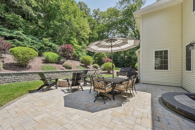 1376 Buck Ridge Dr, Stroudsburg, PA 18360 - view of patio / terrace featuring outdoor dining space and grilling area