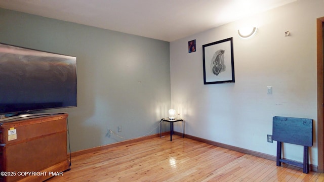 619 Rimrock Rd, Bartonsville, PA 18321 - spare room with wood-type flooring and baseboards