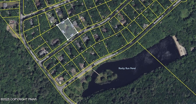 619 Rimrock Rd, Bartonsville, PA 18321 - map / location featuring property parcel outlined