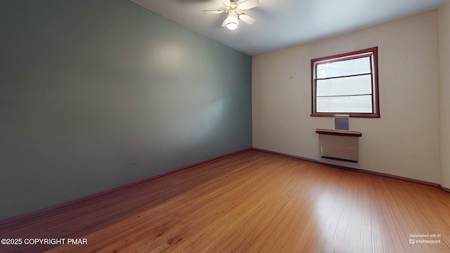 619 Rimrock Rd, Bartonsville, PA 18321 - spare room featuring hardwood / wood-style floors and a ceiling fan