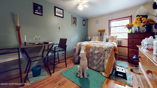 619 Rimrock Rd, Bartonsville, PA 18321 - bedroom with wood finished floors and baseboard heating