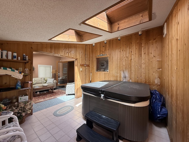 343 Echo Lake Rd, Tobyhanna, PA 18466 - misc room featuring wood walls and tile patterned floors