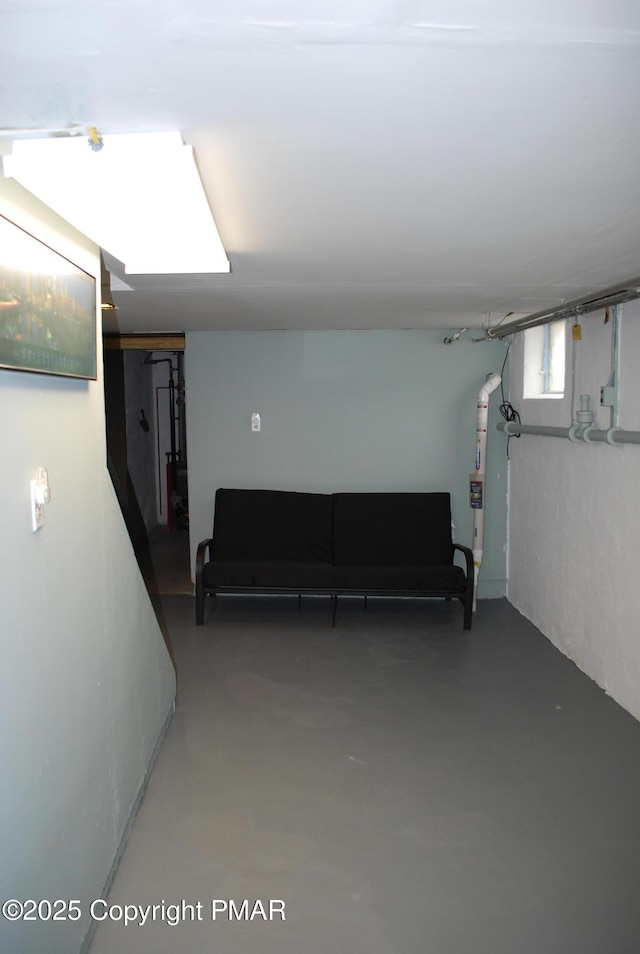 view of basement