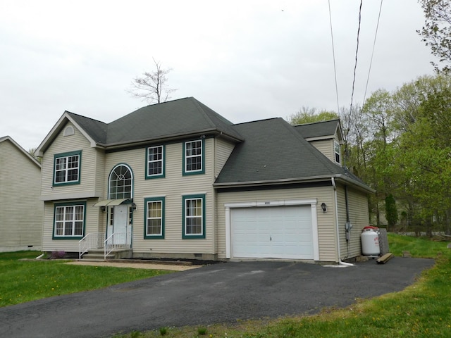 8150 Mayfair Rd, Tobyhanna, PA 18466 - view of front of home featuring an attached garage and asphalt driveway