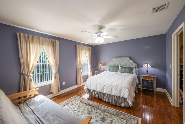 2772 Sheffield Dr, Easton, PA 18040 - bedroom with wood finished floors and ceiling fan