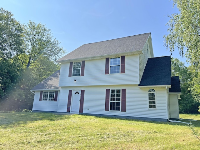 2138 Hill Rd, Effort, PA 18330 - colonial inspired home featuring a front lawn and a shingled roof