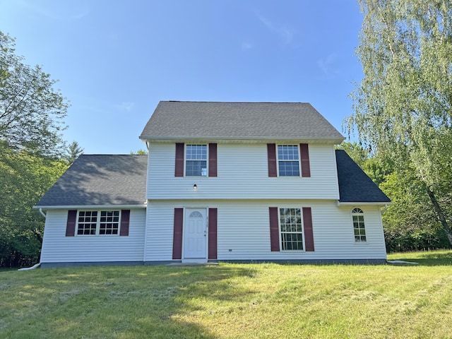 2138 Hill Rd, Effort, PA 18330 - view of front facade with a front lawn and a shingled roof