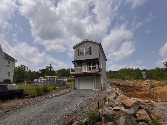 1025 W Princeton Ave, Palmerton, PA 18071 - view of front of property with driveway and an attached garage