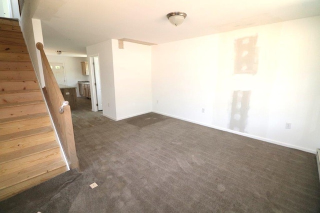 1025 W Princeton Ave, Palmerton, PA 18071 - unfurnished room featuring stairs and dark colored carpet
