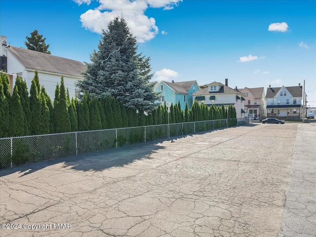 view of street with a residential view