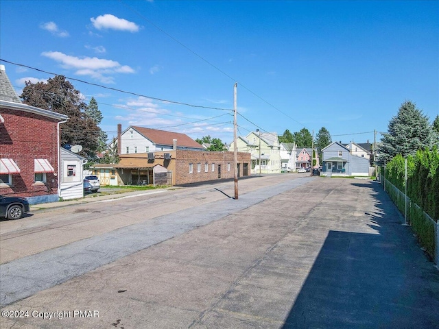 view of street with a residential view