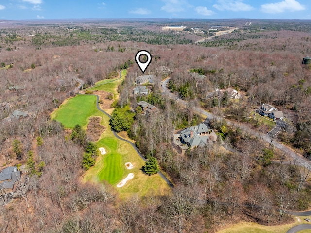 177 Wolf Hollow Rd, Lake Harmony, PA 18624 - drone / aerial view with golf course view