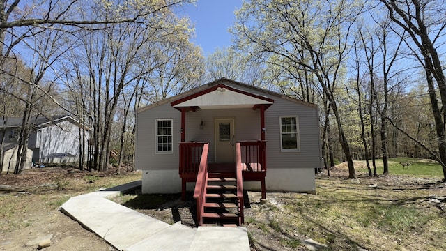 view of bungalow-style home