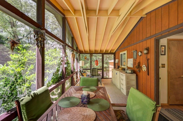2459 Overlook Ln, Pocono Pines, PA 18350 - sunroom with vaulted ceiling