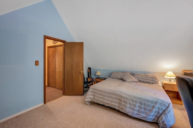 2459 Overlook Ln, Pocono Pines, PA 18350 - carpeted bedroom with lofted ceiling