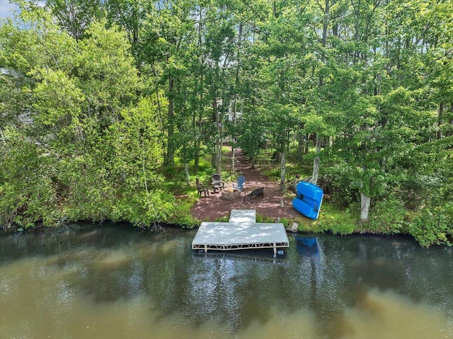 318 N Arrow Dr, Pocono Lake, PA 18347 - dock featuring a water view