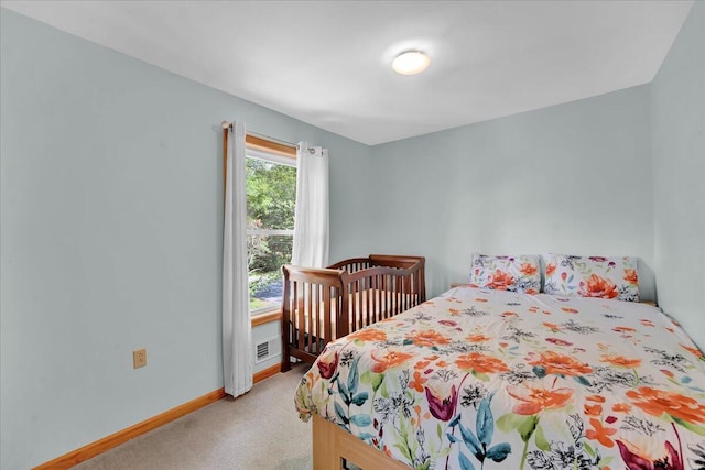 318 N Arrow Dr, Pocono Lake, PA 18347 - bedroom with light carpet and baseboards