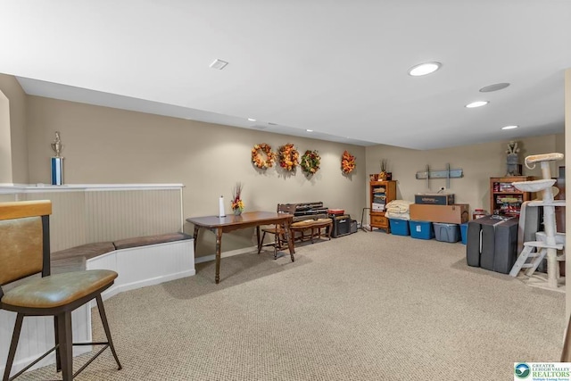 140 Birdie Way, Kunkletown, PA 18058 - carpeted office featuring recessed lighting