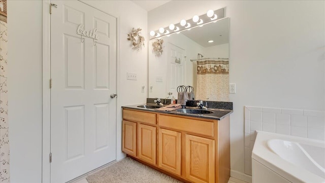 169 Roberts Rd, Starlight, PA 18461 - full bath featuring double vanity and a garden tub