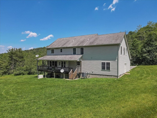 169 Roberts Rd, Starlight, PA 18461 - rear view of property with a yard