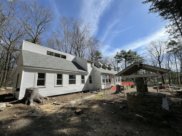 108 Devils Hole Rd, Cresco, PA 18326 - back of property featuring roof with shingles