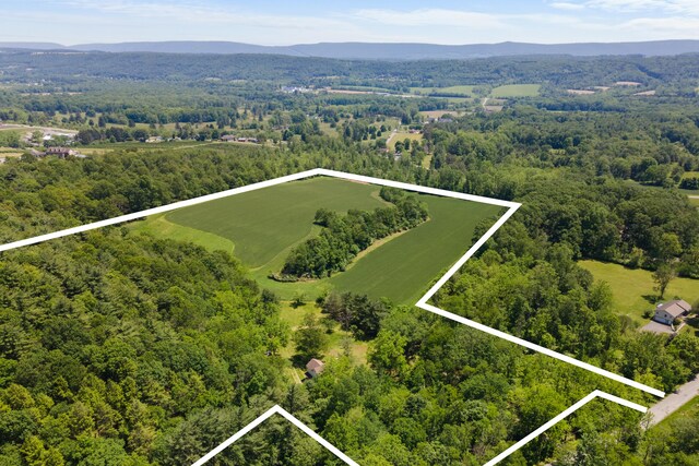 266 Laurel Rd, Lehighton, PA 18235 - view of property location with property boundaries highlighted and a mountain backdrop
