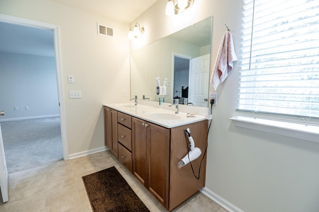 320 Bendelow Ln, Northampton, PA 18067 - bathroom featuring double vanity and tile patterned flooring