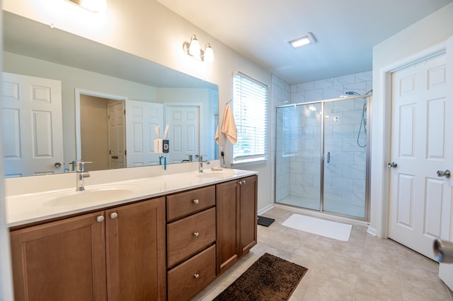 320 Bendelow Ln, Northampton, PA 18067 - bathroom with double vanity and a shower stall