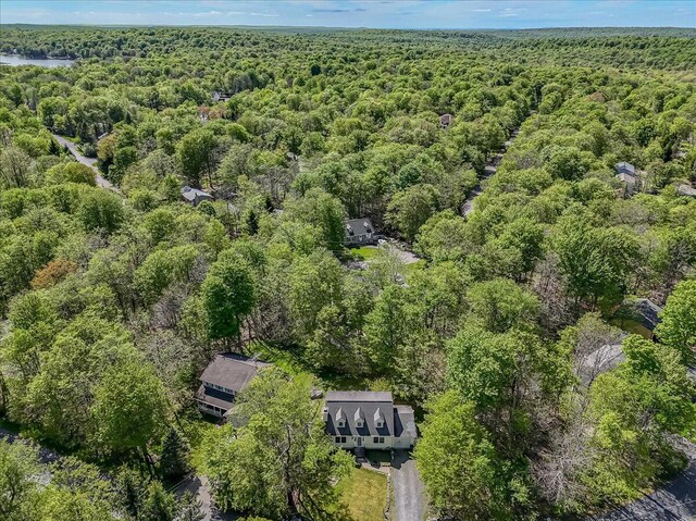 1281 Winding Way, Tobyhanna, PA 18466 - aerial view of property and surrounding area featuring a forest