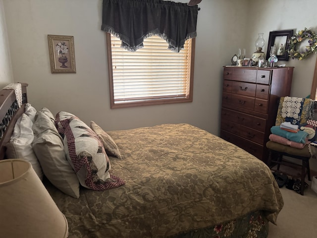 bedroom with carpet