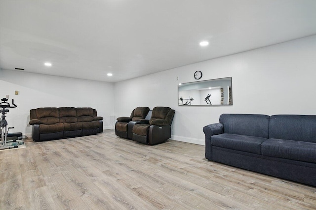 3106 Janet St, East Stroudsburg, PA 18301 - living room with wood finished floors, recessed lighting, and baseboards