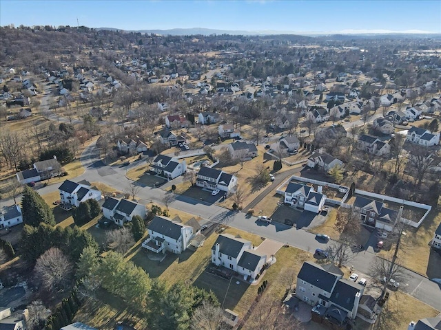 birds eye view of property featuring a residential view