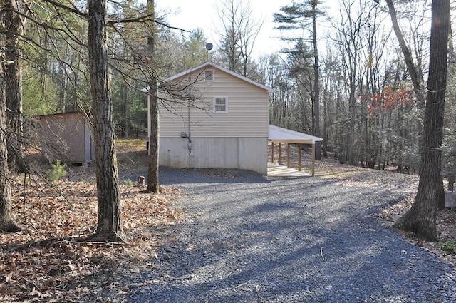 view of side of property