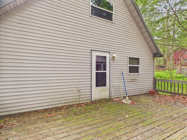 114 Oswayo Dr, Pocono Lake, PA 18347 - view of wooden deck