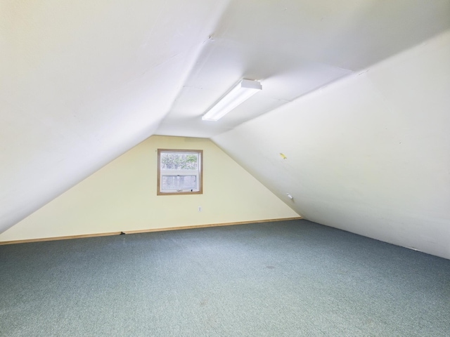 114 Oswayo Dr, Pocono Lake, PA 18347 - additional living space featuring vaulted ceiling, carpet, and baseboards
