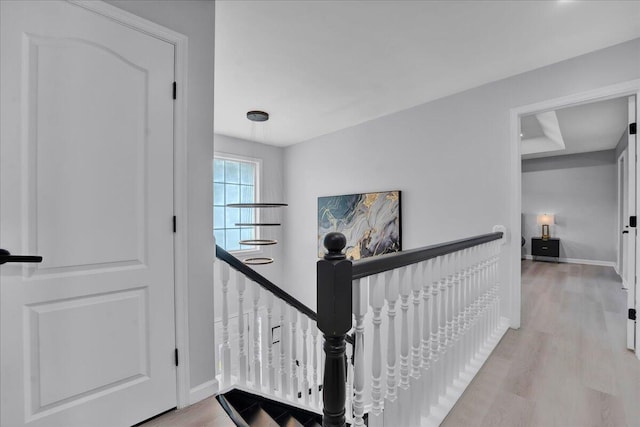 3336 Buck Run, Tobyhanna, PA 18466 - staircase featuring wood finished floors and baseboards