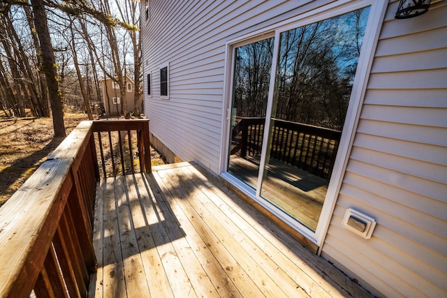 663 Sullivan Trl, Long Pond, PA 18334 - view of wooden terrace