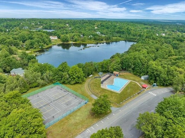 663 Sullivan Trl, Long Pond, PA 18334 - bird's eye view of a forest and a large body of water
