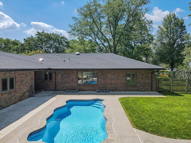 2705 W Gordon St, Allentown, PA 18104 - rear view of property featuring a patio area, brick siding, and a shingled roof