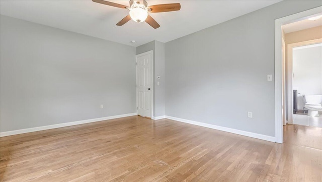 2705 W Gordon St, Allentown, PA 18104 - spare room featuring ceiling fan and light wood finished floors