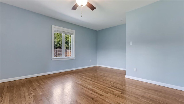 2705 W Gordon St, Allentown, PA 18104 - empty room featuring wood finished floors and ceiling fan