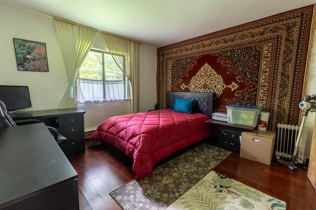 88 Wild Turkey Cir, Lake Ariel, PA 18436 - bedroom with radiator, hardwood / wood-style flooring, and an office area