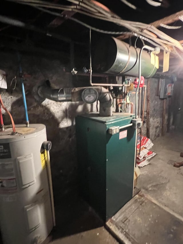 233 W Broad St, Tamaqua, PA 18252 - utility room with water heater